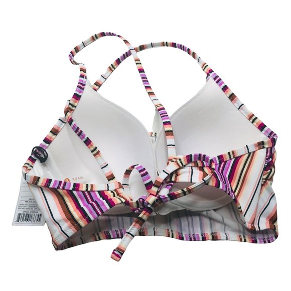 Shade And Shore Women's 34B Lightly Lined Longline Bralette Bikini Swim Top New - Picture 2 of 12